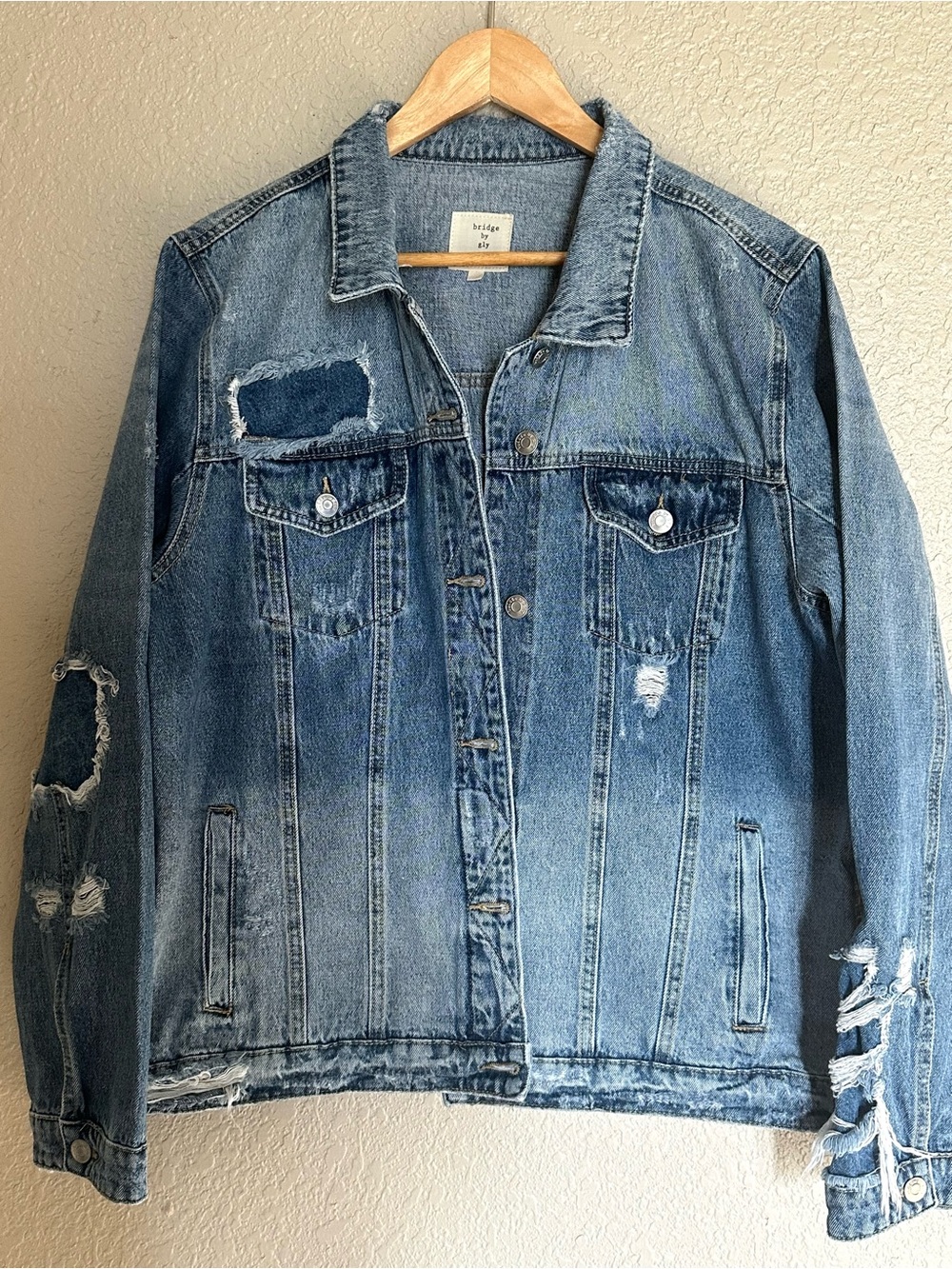 bridge by gly distressed jean jacket from the Buckle